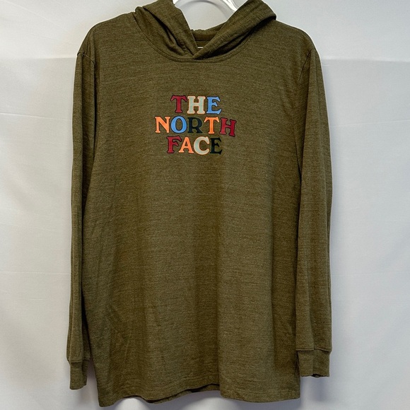 The North Face - Women's Summer Feels Tri-Blend Hoodie in Olive Green - Picture 1 of 3